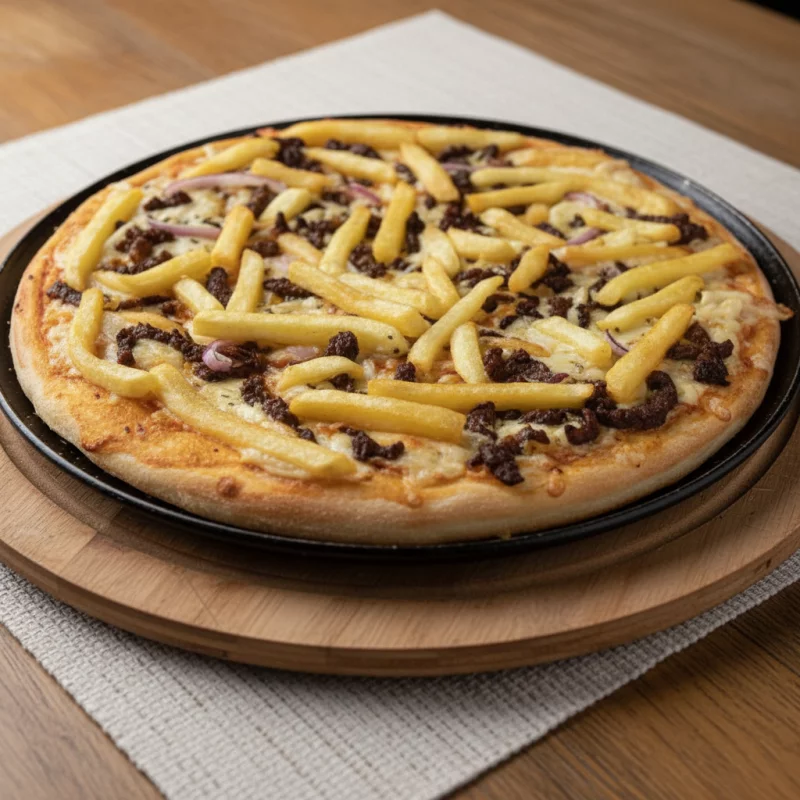 PIZZA FILE COM FRITAS (Grande)