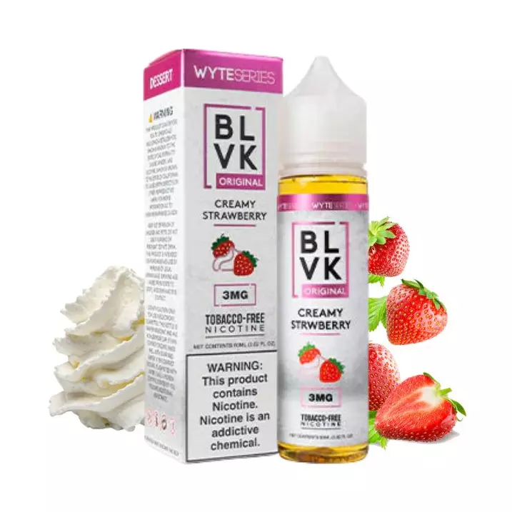BLVK WYTE Creamy Strawberry 3MG
