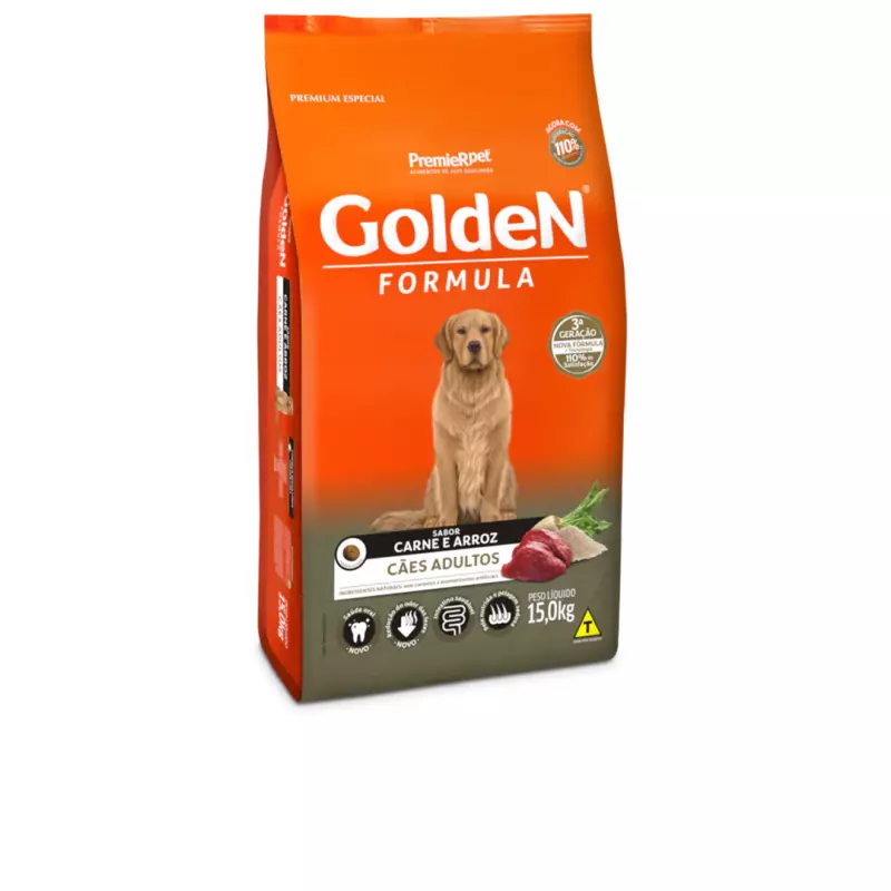 GoldeN Formula Adultos Carne e Arroz
