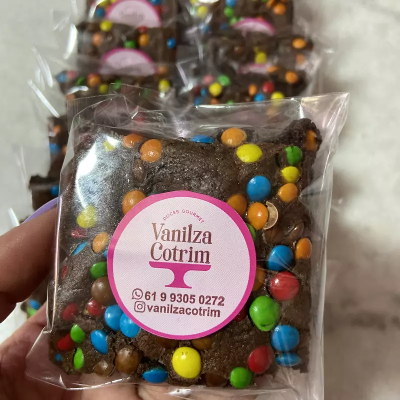 Brownie com confete