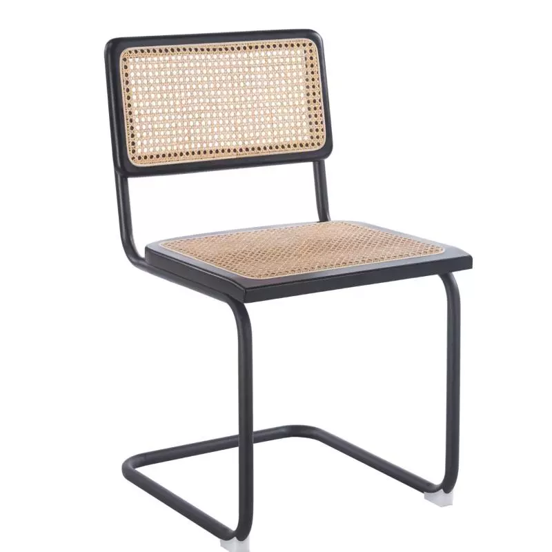 Silla Cesca Breuer Rattan Caño negro