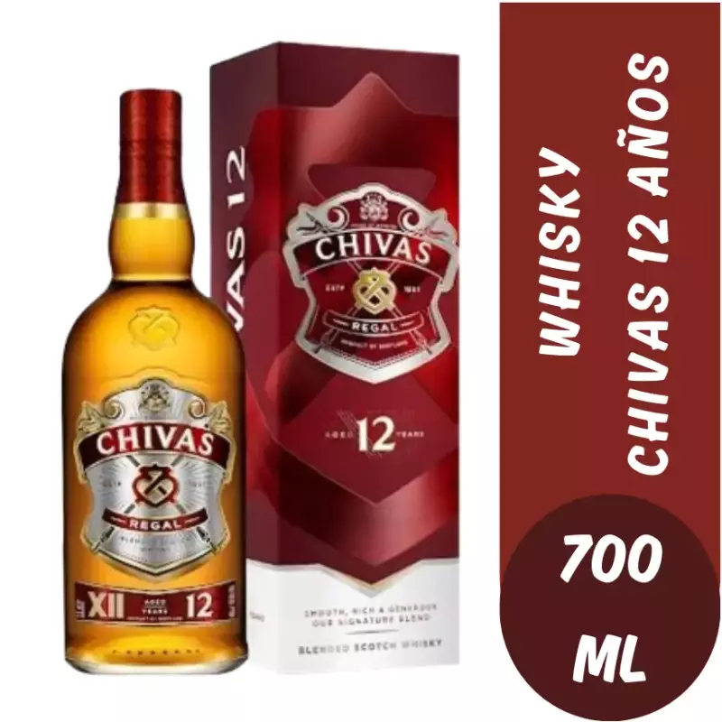 Whisky Chivas 12 Años - 700 Ml