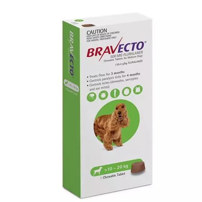 Bravecto de 10 a 20 kg
