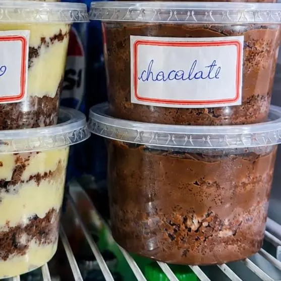 Bolo de pote chocolate