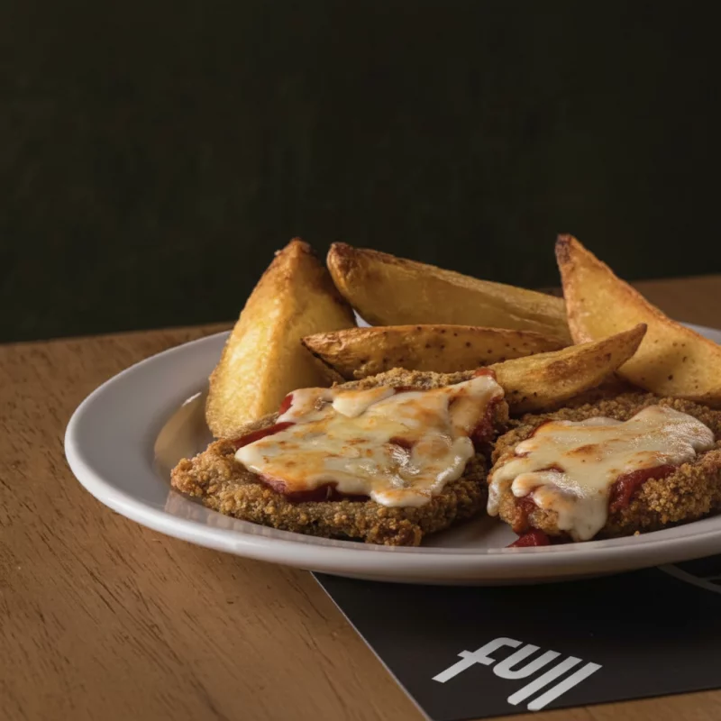 Milanesa a la Napolitana c/papas rus