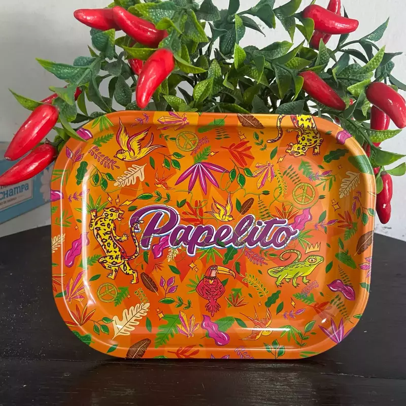 Bandeja Papelito Flora Laranja