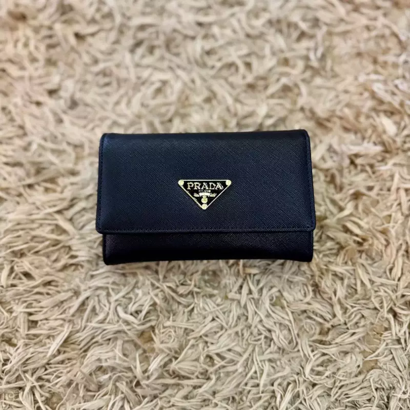 BILLETERA PRADA BLACK CLASSIC