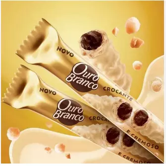 LACTA WAFER STICK OURO BRANCO 25G