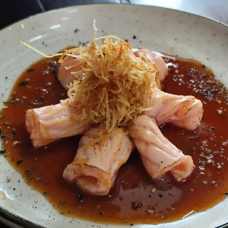Sashimi Salmão Crispy Batata 6 un