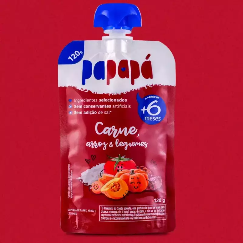 Papinha de carne +6m Papapá