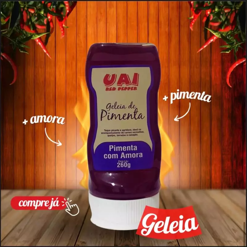 Geleia de Pimenta com Amora 260gr