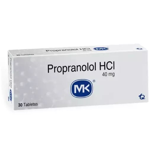 PROPRANOLOL 40MG CAJA X 30 TABLETAS