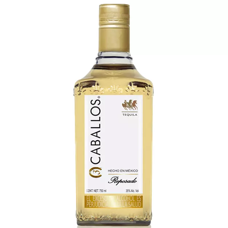 Tres Caballos Reposado Litro 1000ml