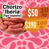 CHORIZO IBERIA (ESPAÑOL) PARA 10  KG