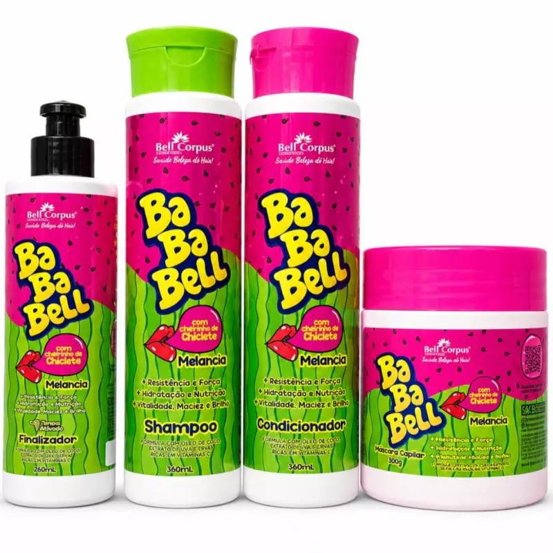 Kit Capilar Bababell Melancia 4itens