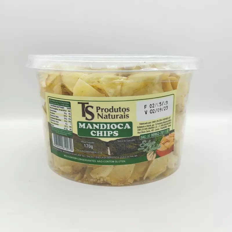 456 - Mandioca Chips Cebola e Salsa