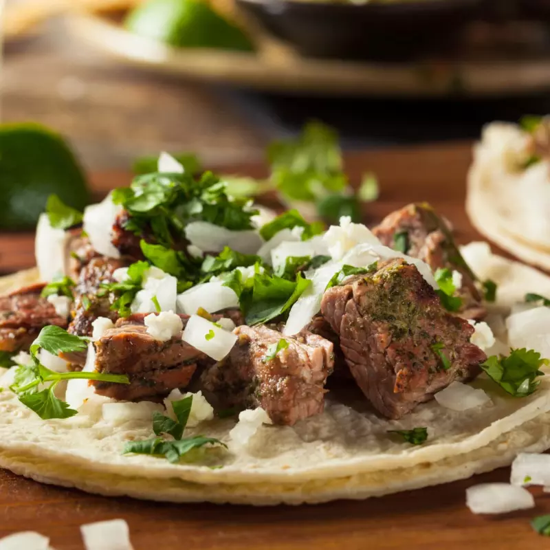 5 TACOS DE ARRACHERA