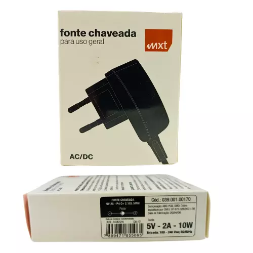 FONTE CHAVEADA 5V 2A 10W MXT