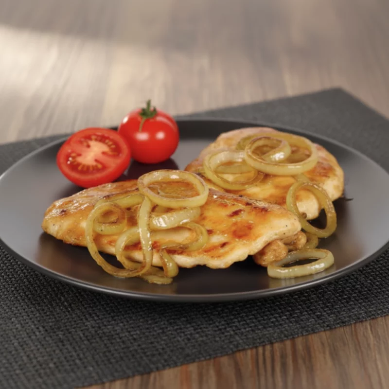 Filé de frango acebolado
