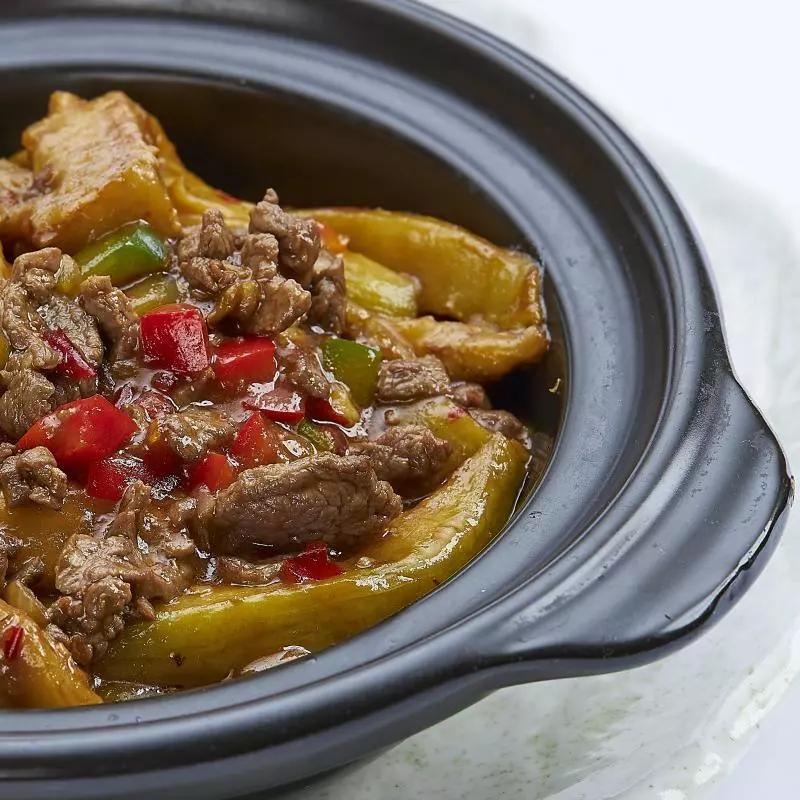 Fondue de Berenjenas con Carne