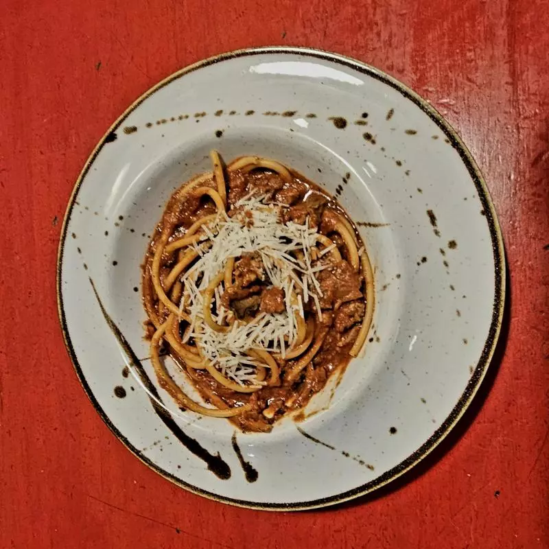 Bucatini a la Matriciana original
