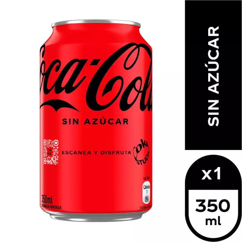 COCA COLA S/AZUCAR LATA 350 ML