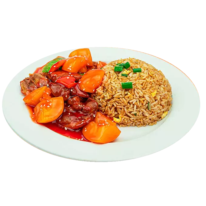 M13-Pollo trozos con piña durazno