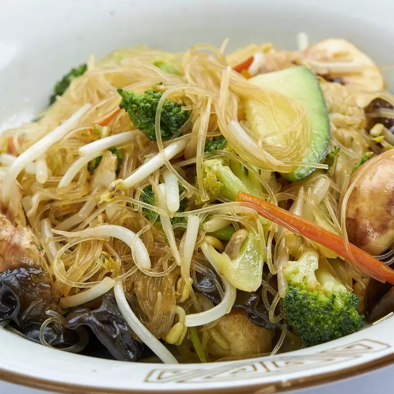 Fideo de Arroz Con Verduras