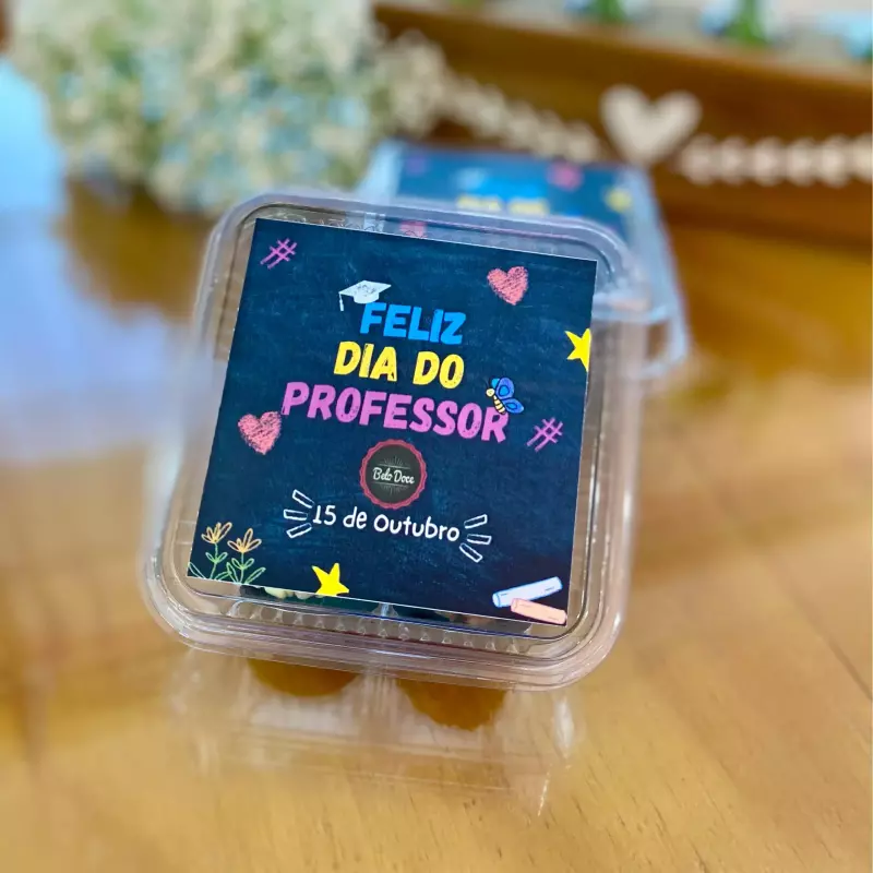 Caixa brigadeiros - Dia do Professor