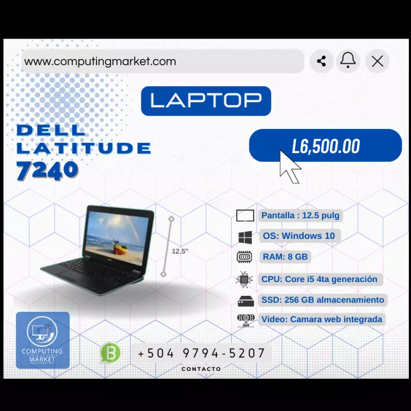 Laptop Dell Latitude 7240