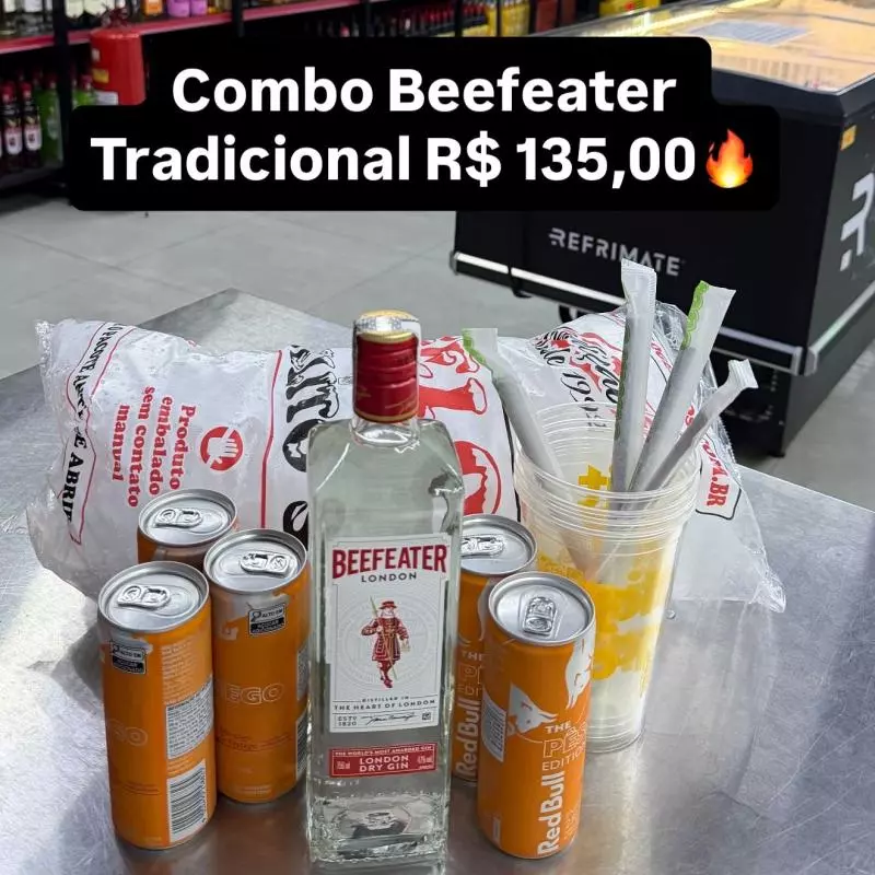 COMBO BEEFEATER TRADICIONAL C/5 RED
