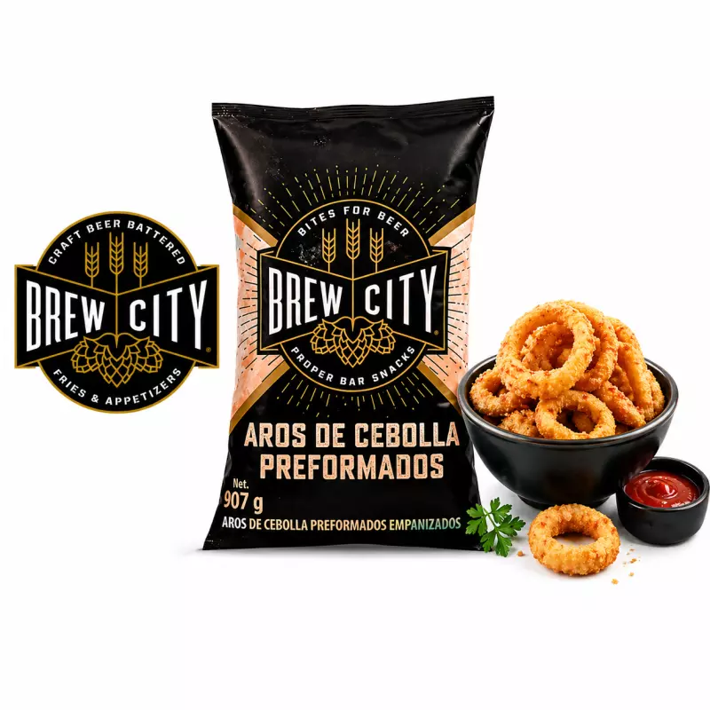 AROS DE CEBOLLA BREW CITY 907grms