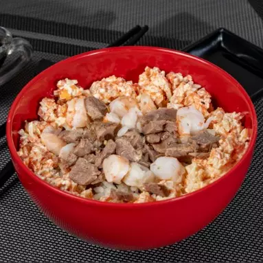 Gohan Tampico con Proteína Combinado