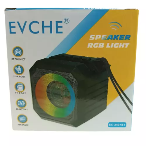 CAIXA DE SOM RGB EVCHE EC-2407BT