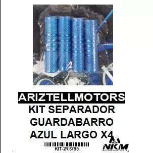 KIT SEPARADOR GUARDABARRO AZUL LARG