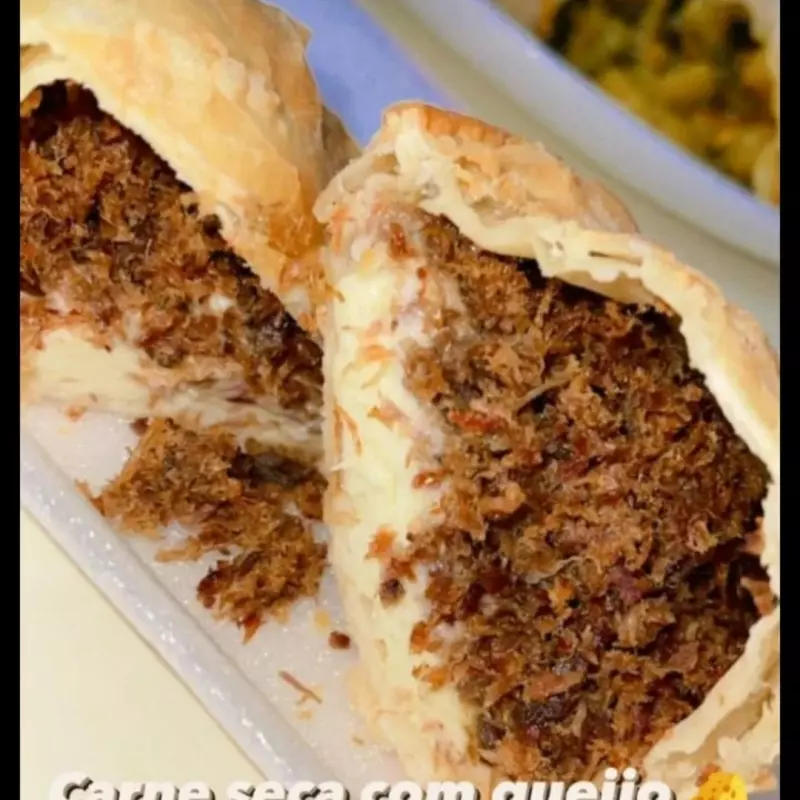 Carne seca com catupiry