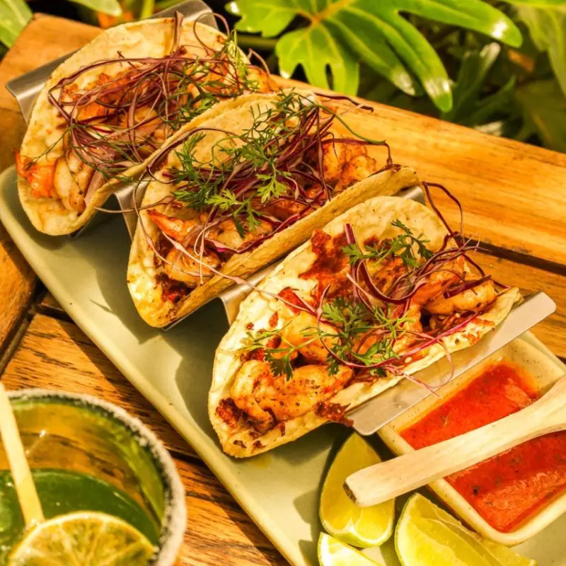 Tacos de camarón Ahumado