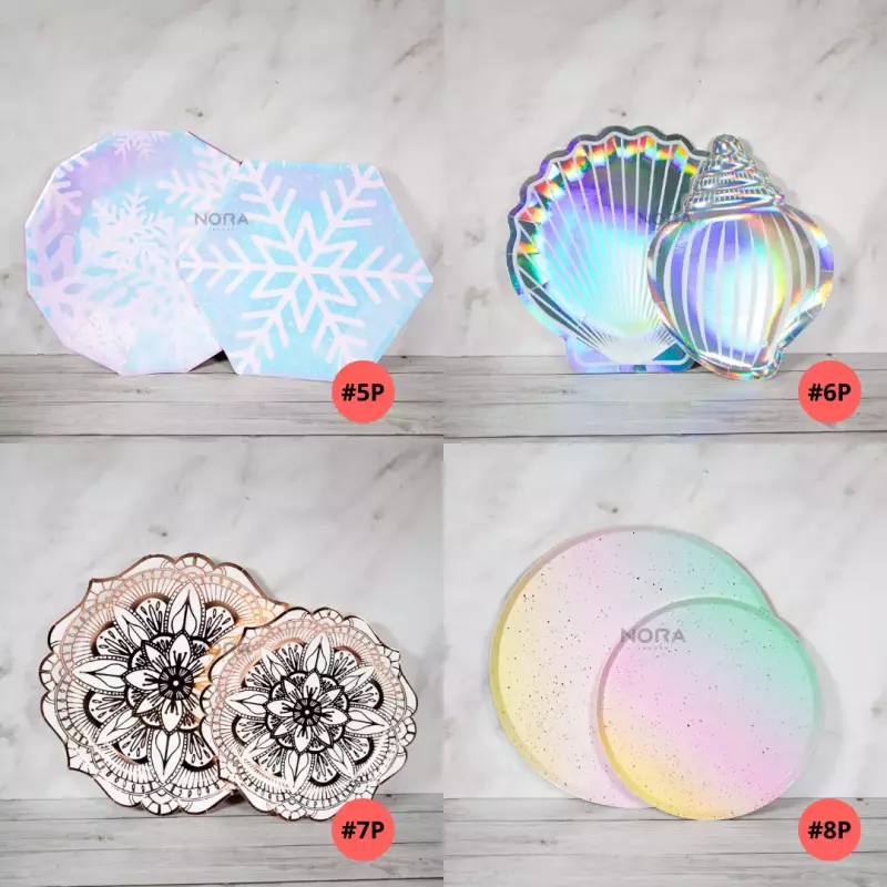 Platos con diseño 16 und