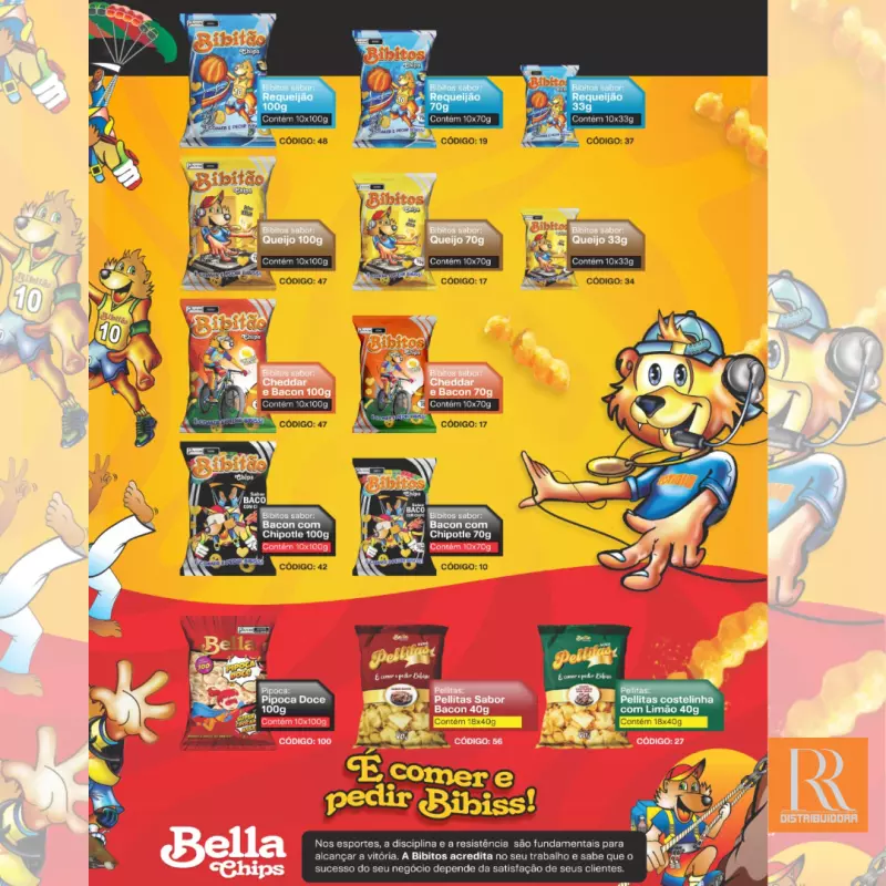 SALGADINHO BIBITÃO 70G - SABORES