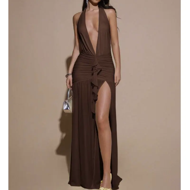 Vestido marrón