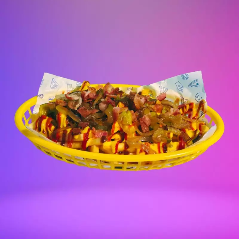 Orden de papas tocino-cheese