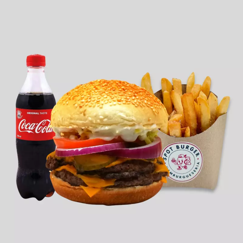 Combo Pibardo Doble + papas+ bebida