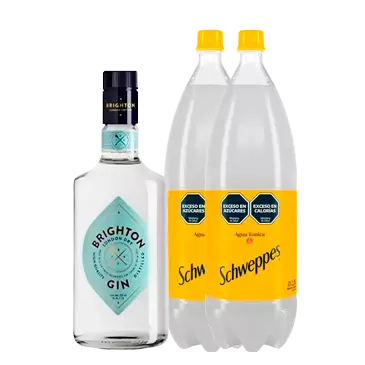 GIN BRIGHTON + 2 TONICAS