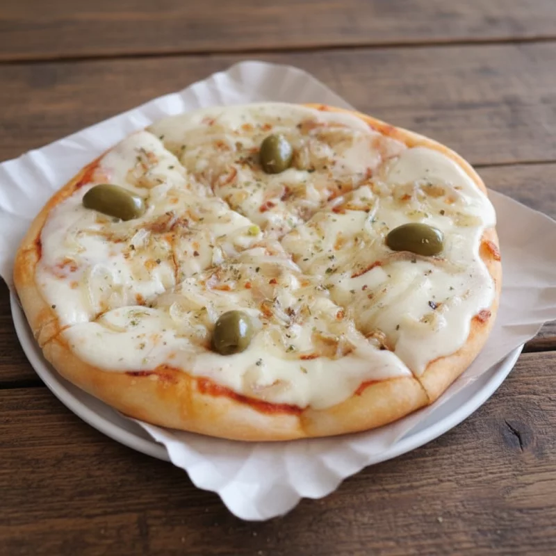 Pizza fugazza 4 porciones
