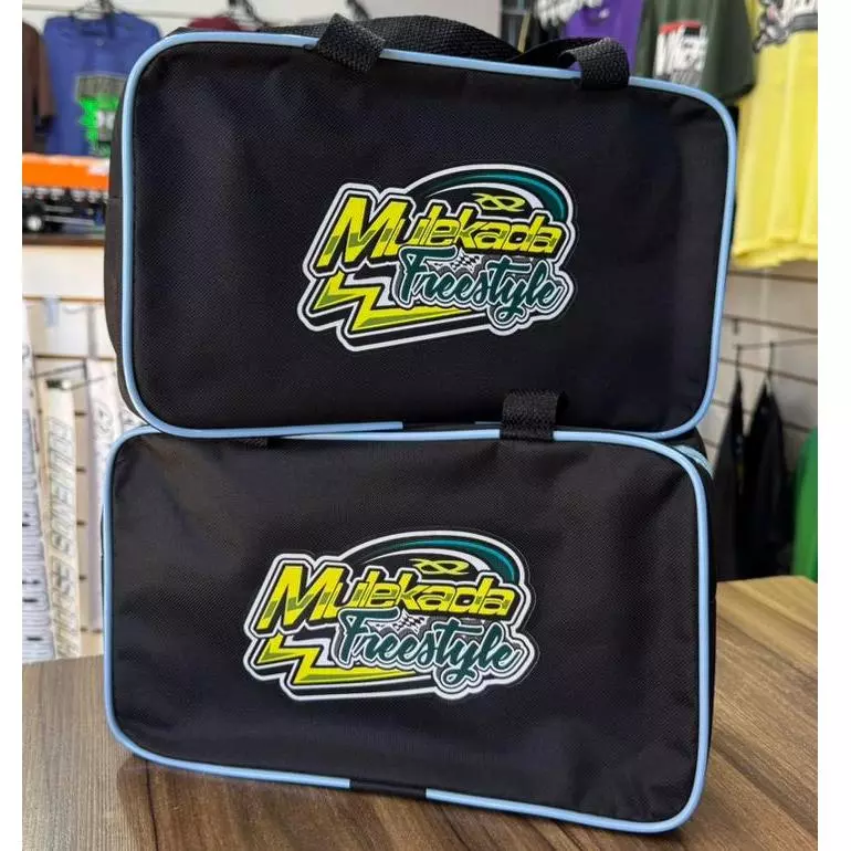 BOLSA PRETA E AZUL