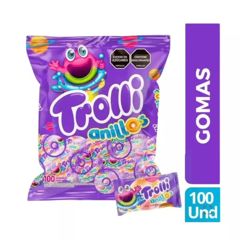 Gomas Trolli Anillos X 100 Unds