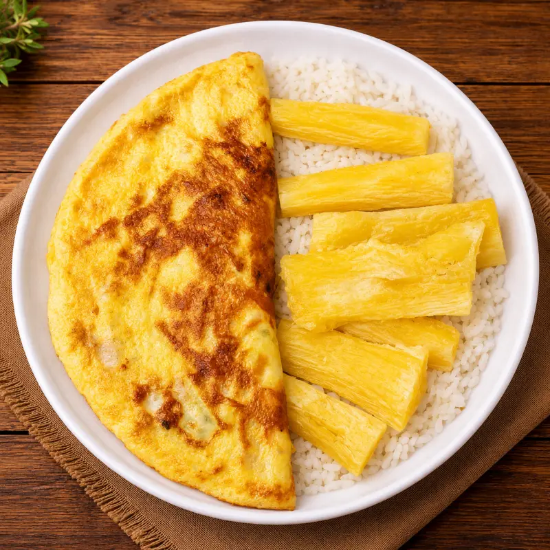 Omelete de Presunto e Queijo
