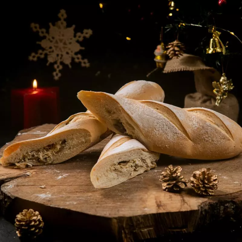 Baguette Pollo y Champiñones