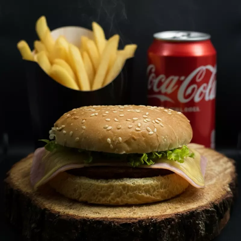 x burguer  + Fritas + Lata