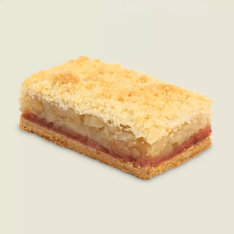 Rectángulo Crumble de manzana